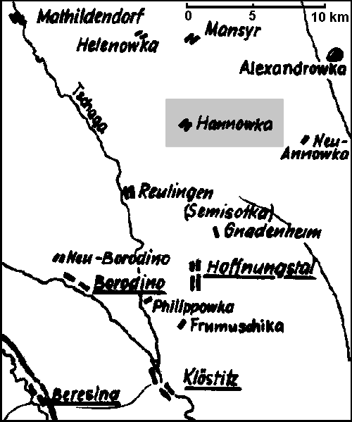 Deutsche Siedlungen in Bessarabien 1940